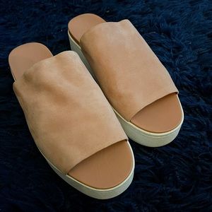 Vince Pink Platform Sandals